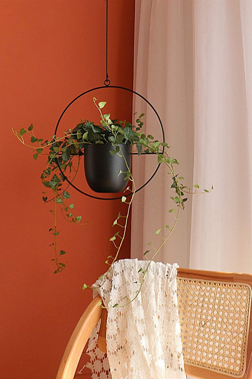 Radiant Metal Hanging Planter