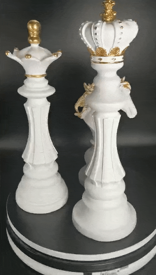 Contemporary Chess Piece Statues