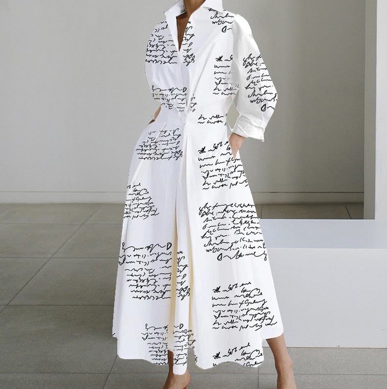 🔥LAST DAY SALE 60% OFF💕Women's Plain Lapel Shirt Wrap Dress (BUY 2 FREE SHIPPING)