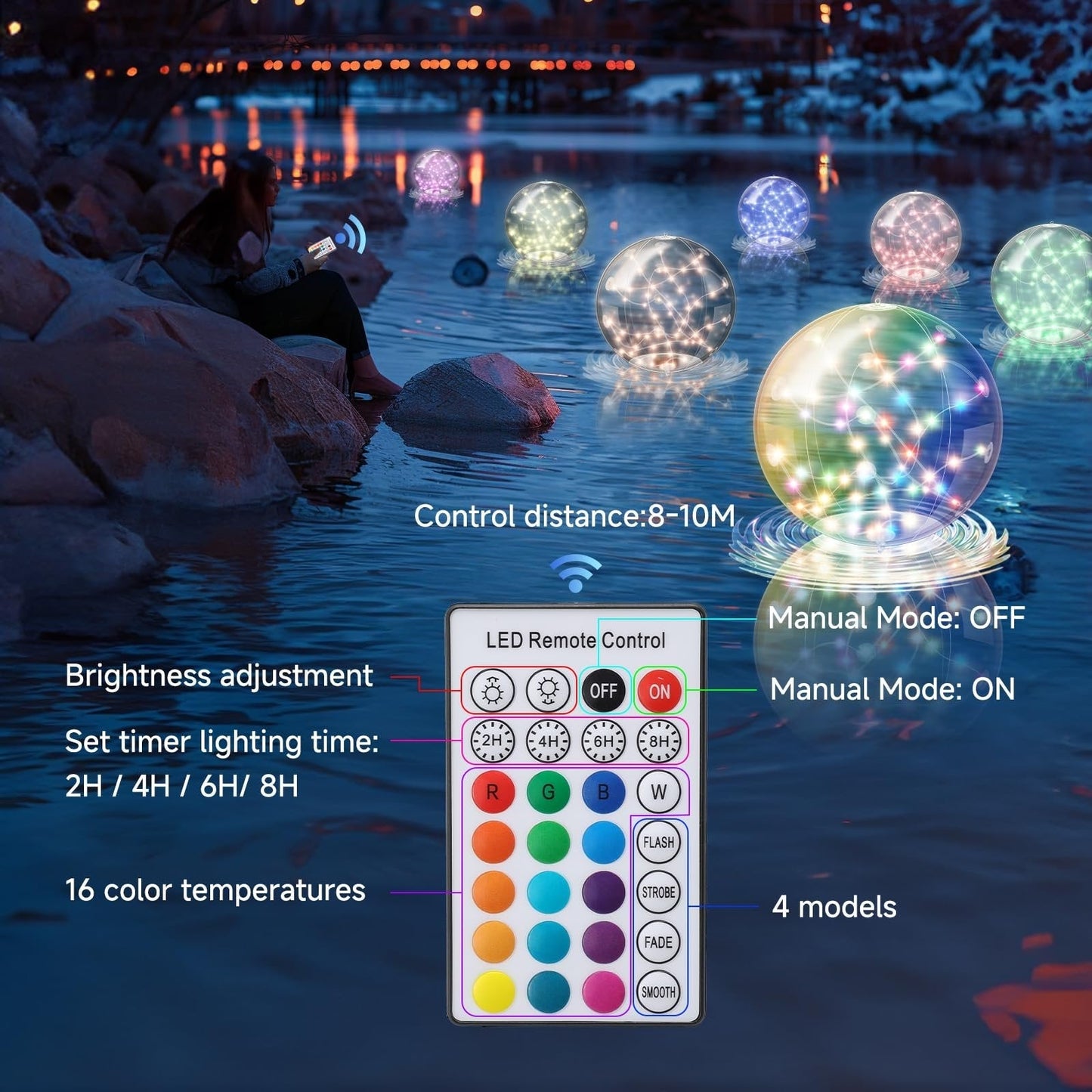 Solar Floating Pool Lights