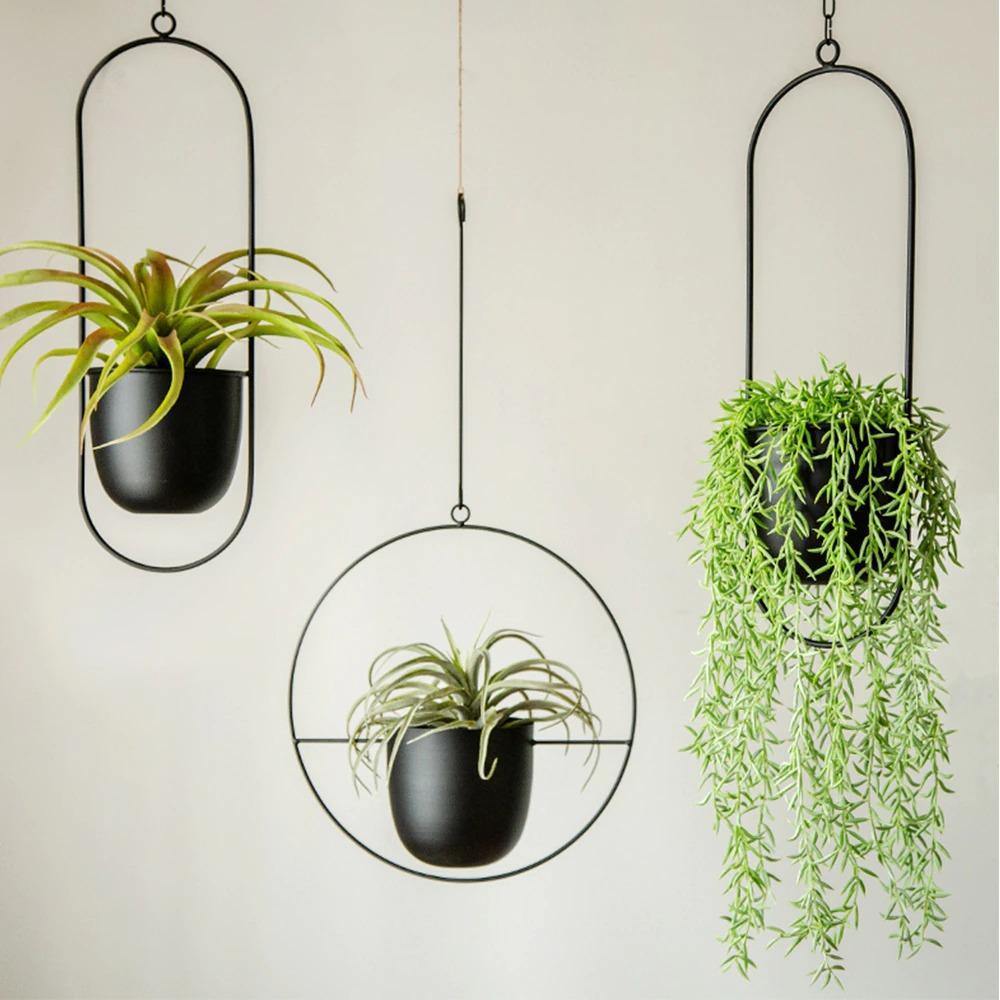 Radiant Metal Hanging Planter