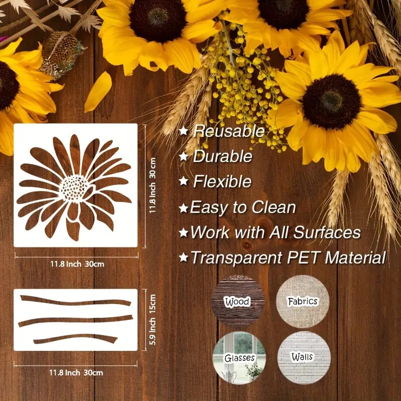 Blooming Flowers Stencil Kit🌻DIY Decoration