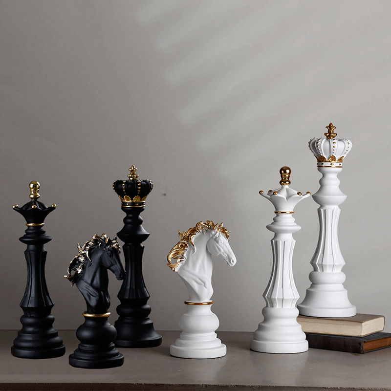 Contemporary Chess Piece Statues