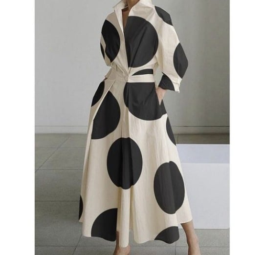 🔥LAST DAY SALE 60% OFF💕Women's Plain Lapel Shirt Wrap Dress (BUY 2 FREE SHIPPING)