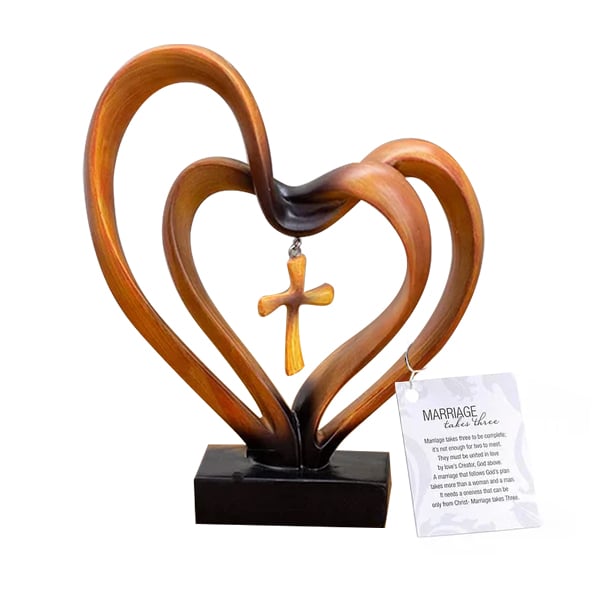✝Easter Jesus Entwined Hearts Cross💞