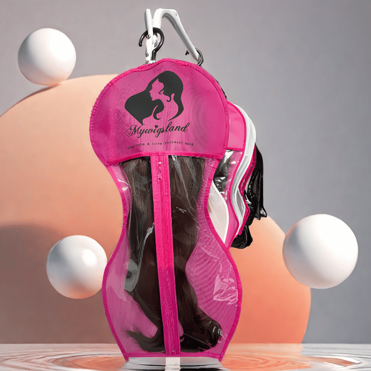 🔥2025 New Arrival-🔥New Design Hourglass-Shaped Wig Storage Bag with Hanger