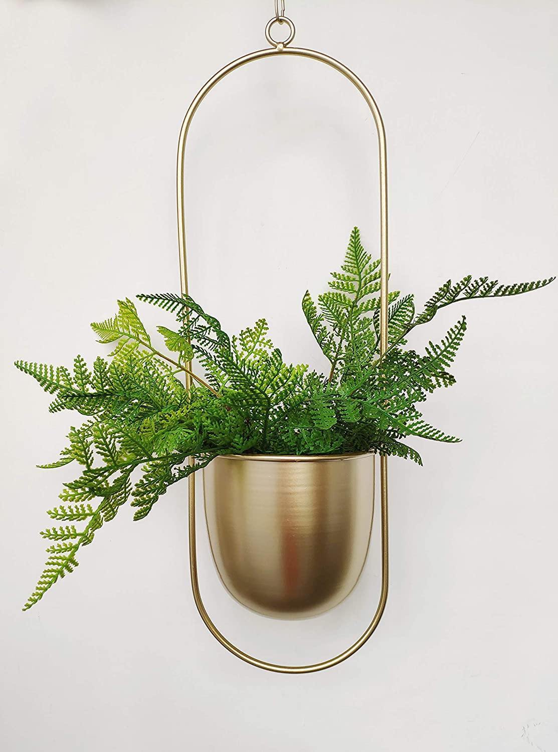 Radiant Metal Hanging Planter