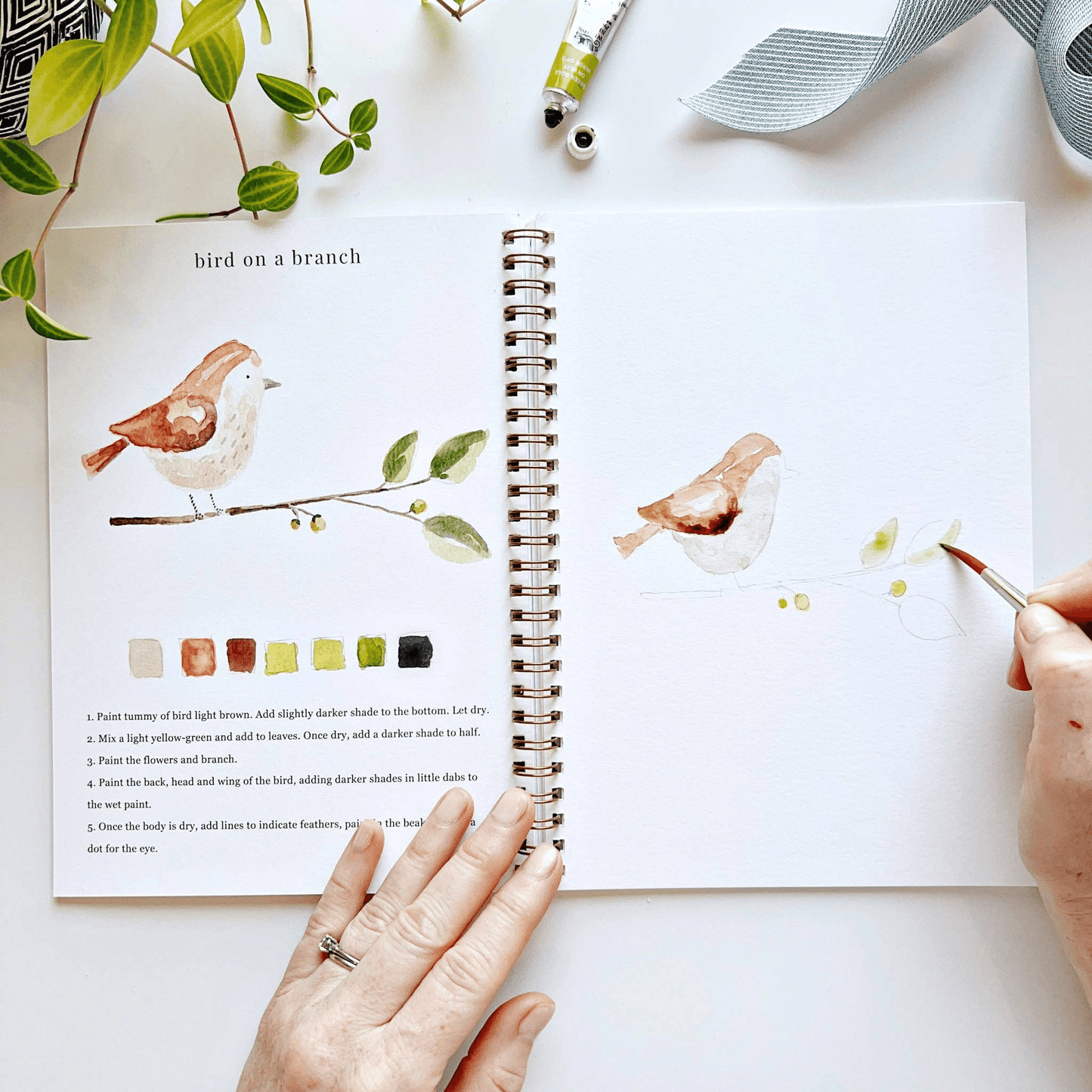 🔥LAST DAY 55% OFF - 🖼️Beginner-Friendly💕 Watercolor Workbook