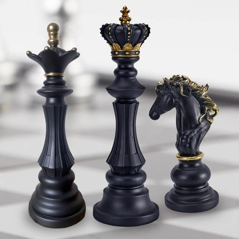 Contemporary Chess Piece Statues