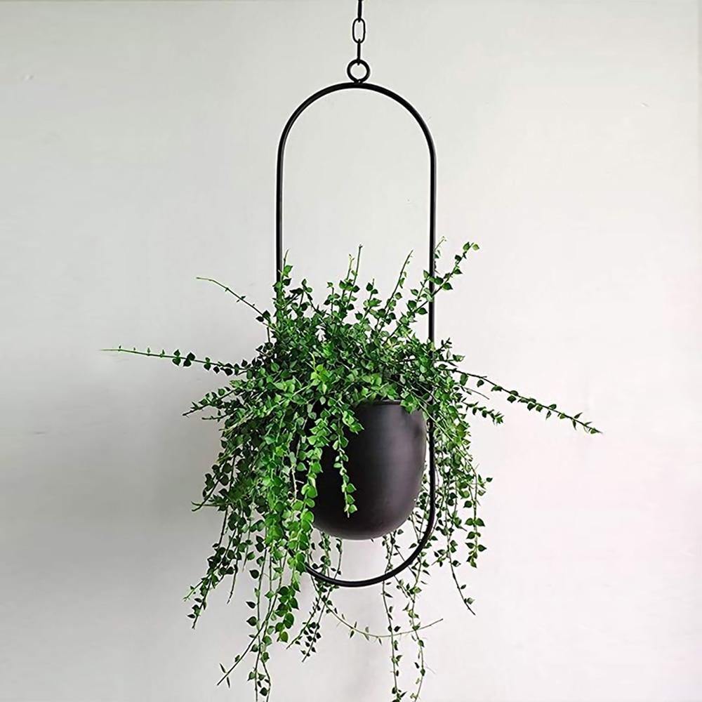 Radiant Metal Hanging Planter