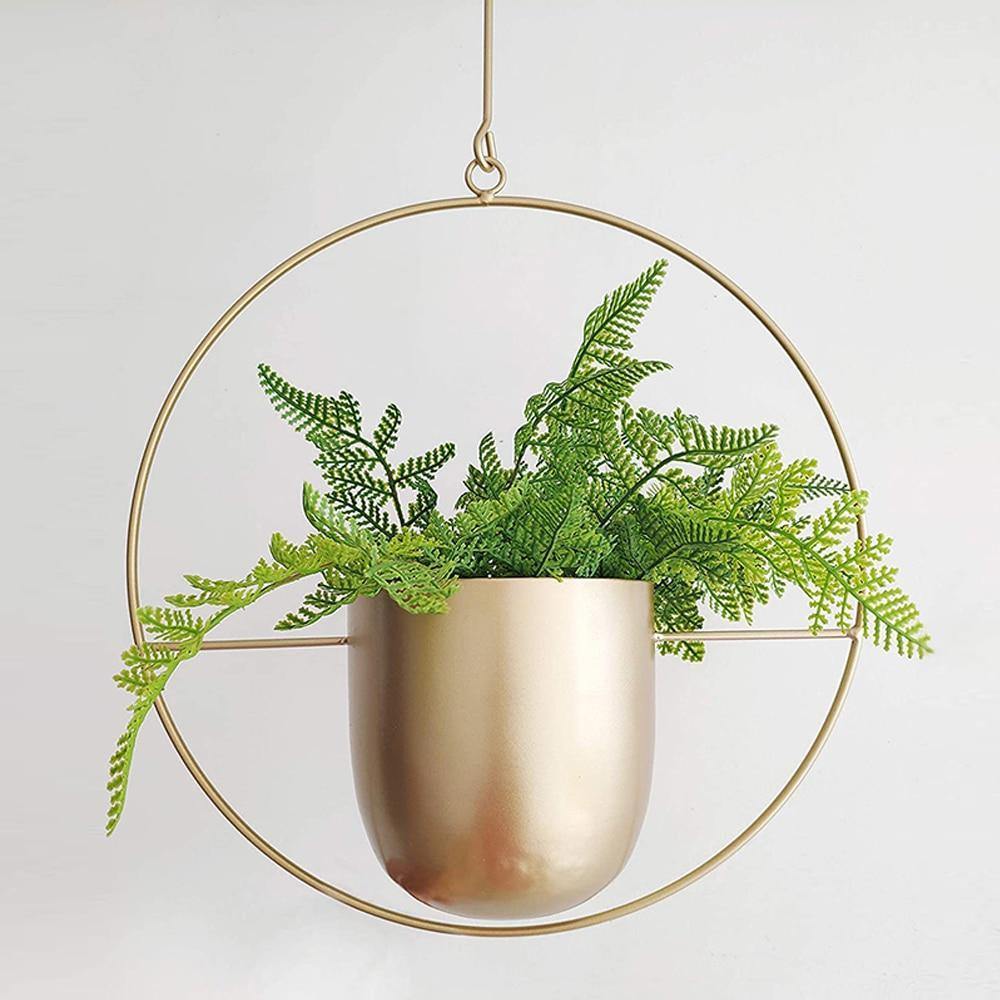 Radiant Metal Hanging Planter