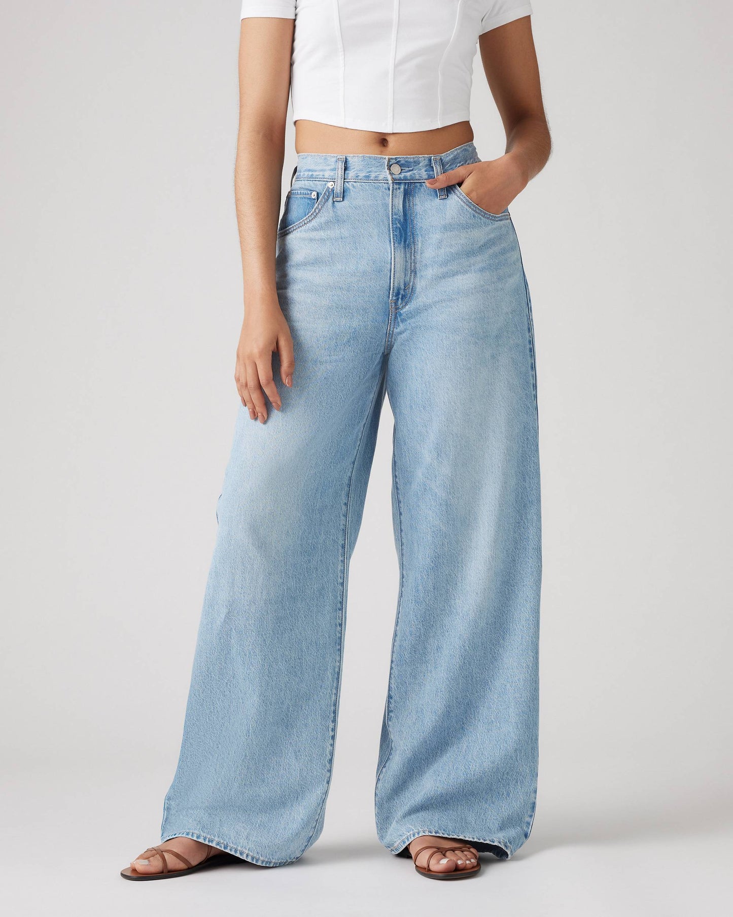 Levi Adjustable Womens Cinch Baggy Jeans (Buy 2 Free Shipping)