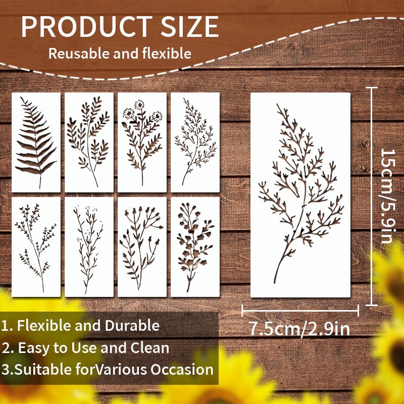 Blooming Flowers Stencil Kit🌻DIY Decoration
